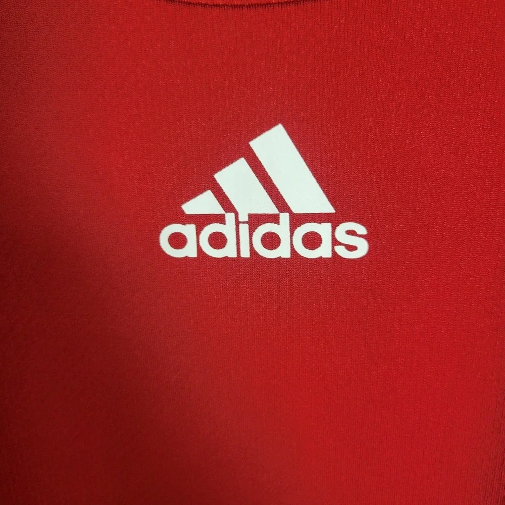 Adidas ClimaCool Mens Red Short Sleeve Athletic Training Shirt AK9001 Size XL